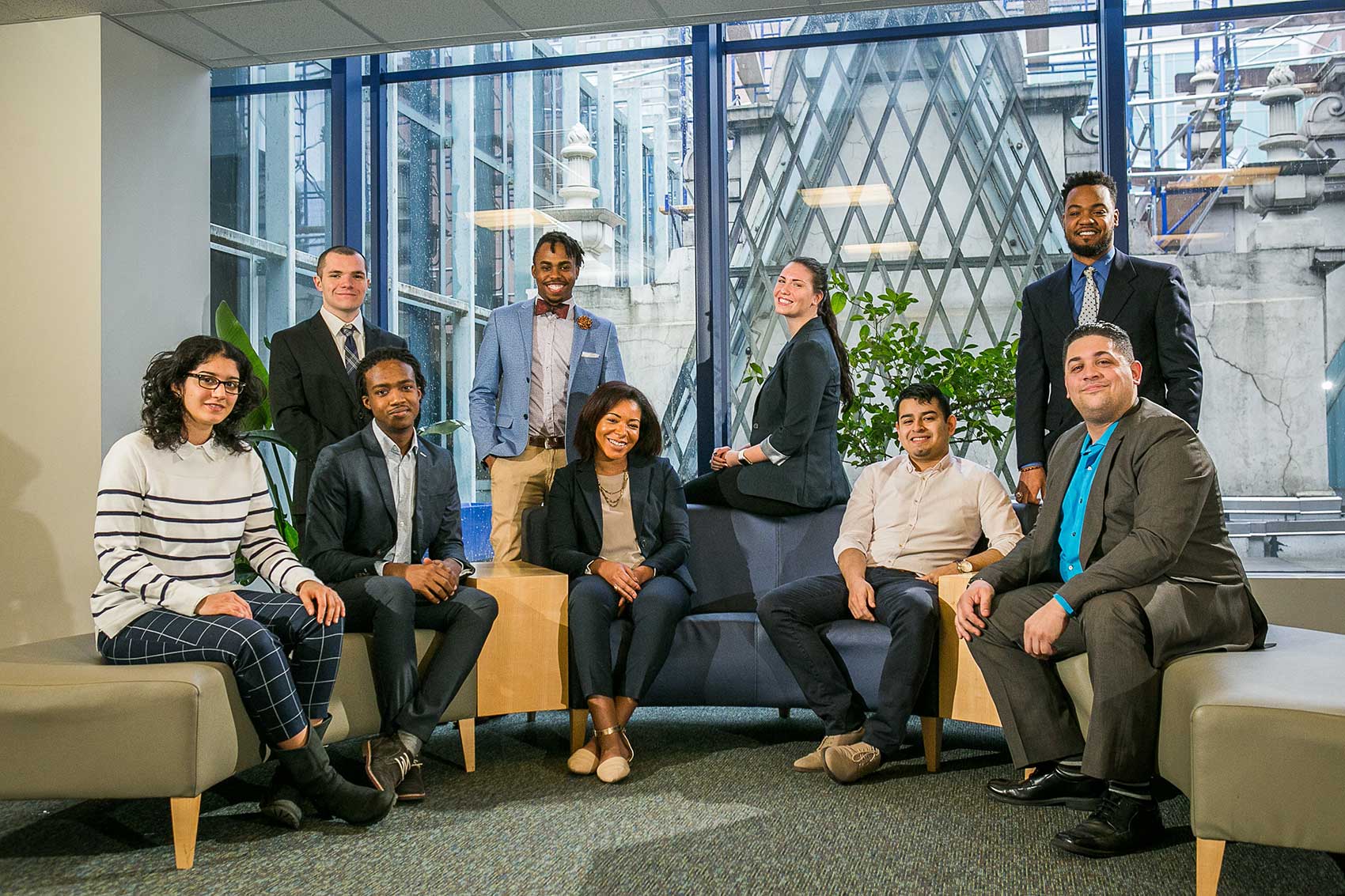 Diverse student group at John Jay College