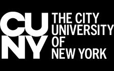 CUNY Text logo white