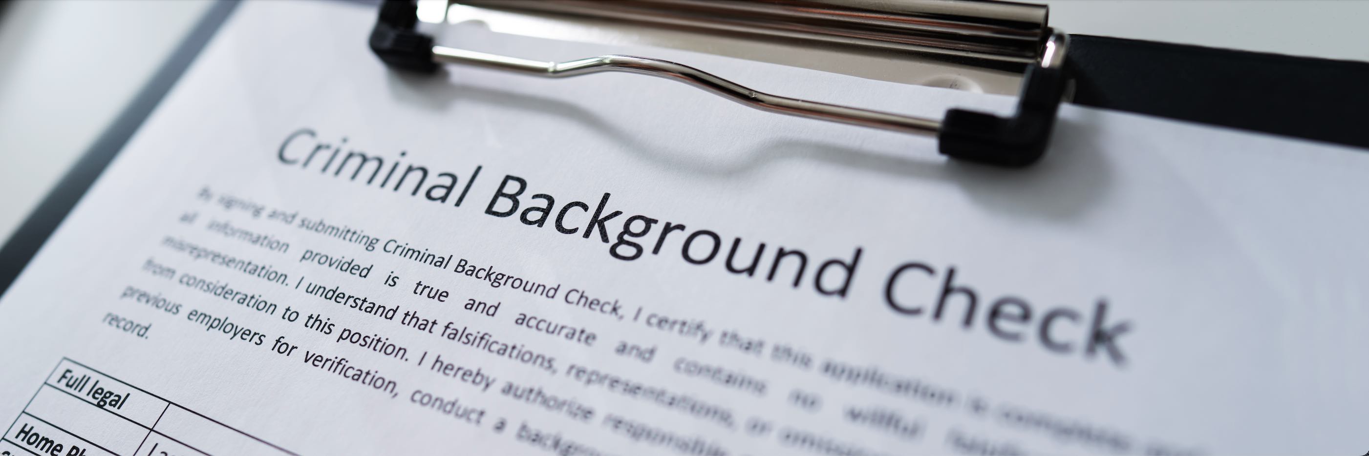 criminal background check