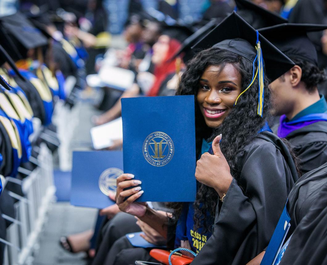 Student at Commencement